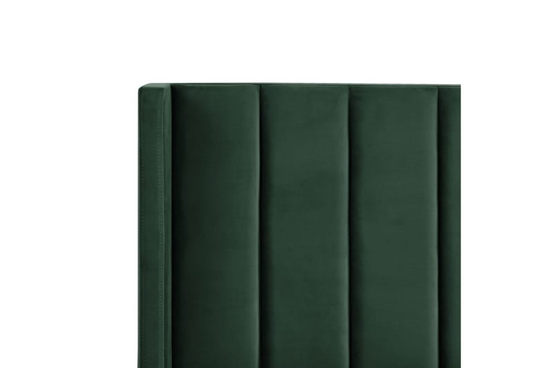 Säng med lamellram Villette - Grön, Svart, 140x200 cm - Möbler - Säng - Sängram & sängstomme