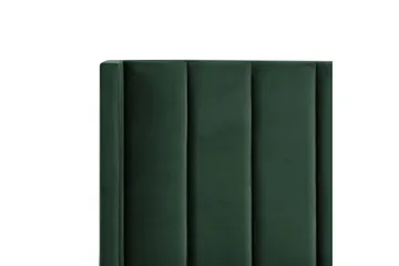 Säng med lamellram Villette - Grön, Svart, 140x200 cm - Möbler - Säng - Sängram & sängstomme