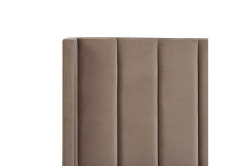 Säng med lamellram Villette - Taupe, svart, 140x200 cm - Möbler - Säng - Sängram & sängstomme