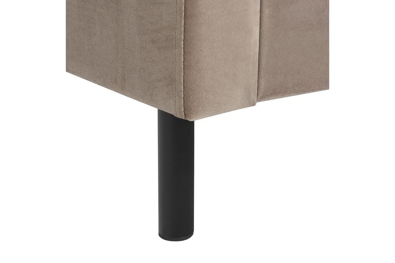 Säng med lamellram Villette - Taupe, svart, 140x200 cm - Möbler - Säng - Sängram & sängstomme