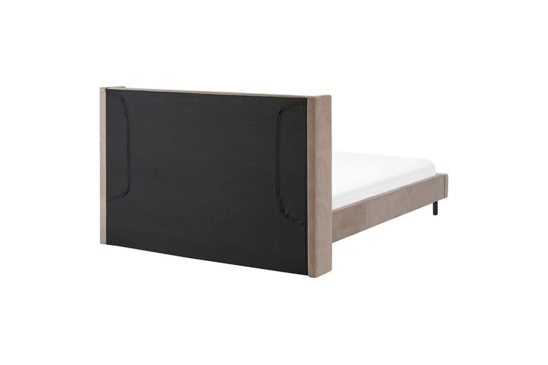 Säng med lamellram Villette - Taupe, svart, 160x200 cm - Möbler - Säng - Sängram & sängstomme