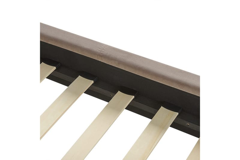 Säng med lamellram Villette - Taupe, svart, 160x200 cm - Möbler - Säng - Sängram & sängstomme