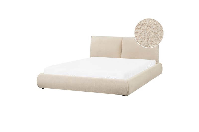 Säng med lamellram Vinay - Ljusbeige, 160x200 cm - M�öbler - Säng - Sängram & sängstomme
