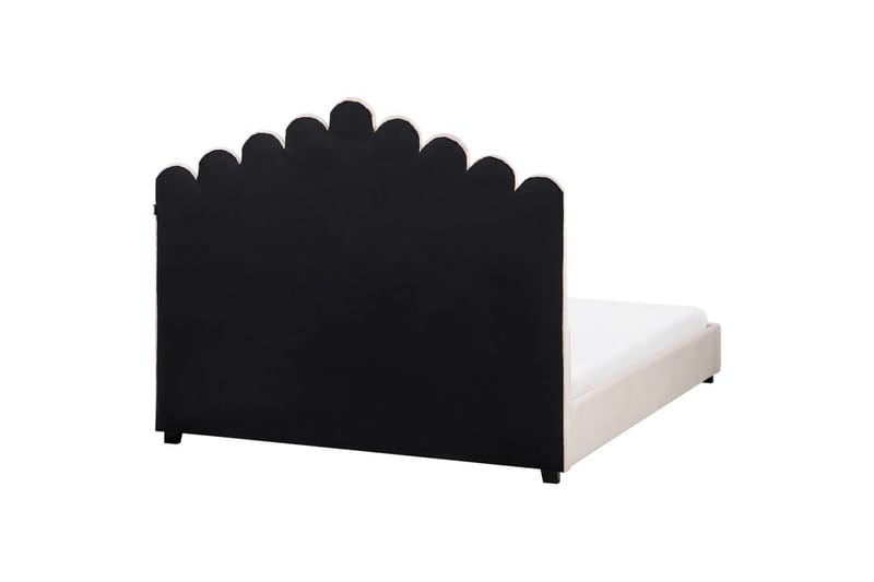 S�äng med lamellram Vincennes - Rosa, Svart, 140x200 cm - Möbler - Säng - Sängram & sängstomme