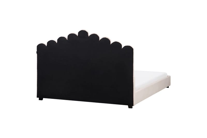 Säng med lamellram Vincennes - Rosa, Svart, 180x200 cm - Möbler - Säng - Sängram & sängstomme