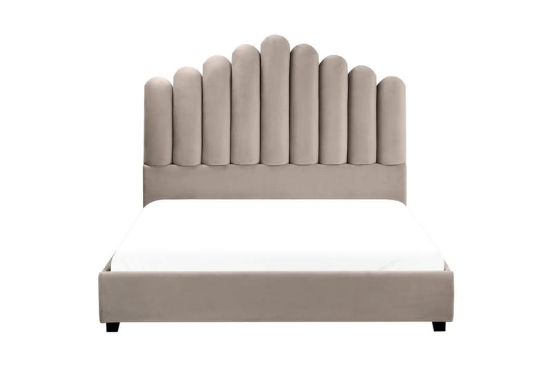 Säng med lamellram Vincennes - Taupe, svart, 140x200 cm - Möbler - Säng - Sängram & sängstomme