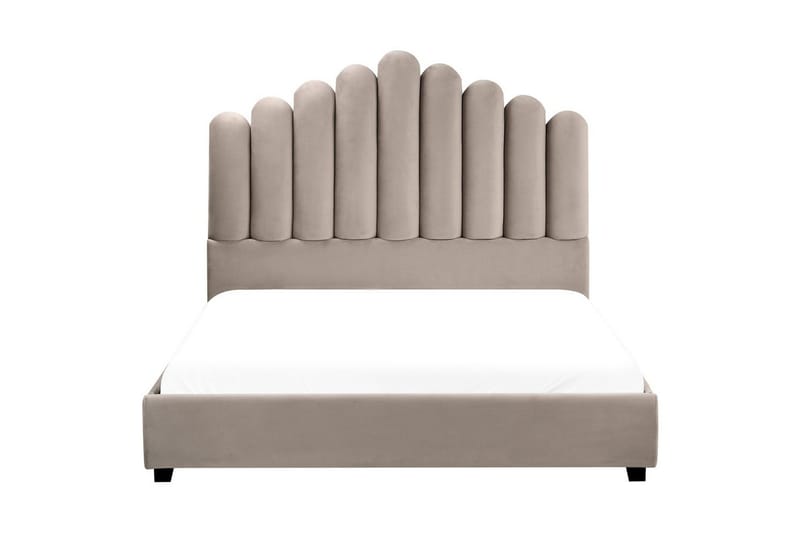 Säng med lamellram Vincennes - Taupe, svart, 140x200 cm - Möbler - Säng - Sängram & sängstomme