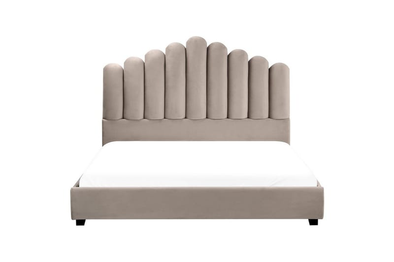 Säng med lamellram Vincennes - Taupe, svart, 160x200 cm - Möbler - Säng - Sängram & sängstomme