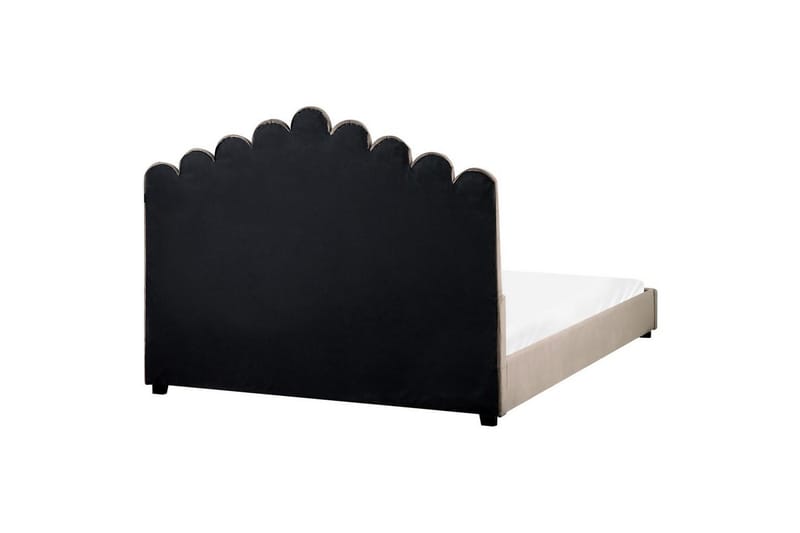 Säng med lamellram Vincennes - Taupe, svart, 160x200 cm - Möbler - Säng - Sängram & sängstomme