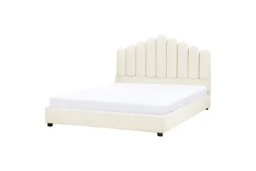 Säng med lamellram Vincennes - Vit, Svart, 180x200 cm - Möbler - Säng - Sängram & sängstomme