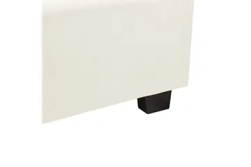 Säng med lamellram Vincennes - Vit, Svart, 180x200 cm - Möbler - Säng - Sängram & sängstomme