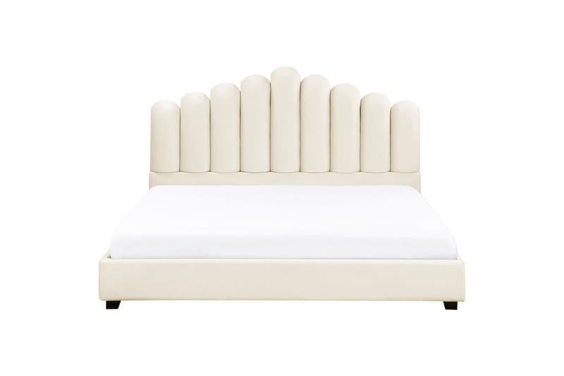 Säng med lamellram Vincennes - Vit, Svart, 180x200 cm - Möbler - Säng - Sängram & sängstomme