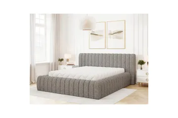 Säng med stoppning Eltap Carilla med metallram/gaslyft/förvaring - Coralline 03, Grå, 180x200 cm - Möbler - Säng - Sängar med förvaring