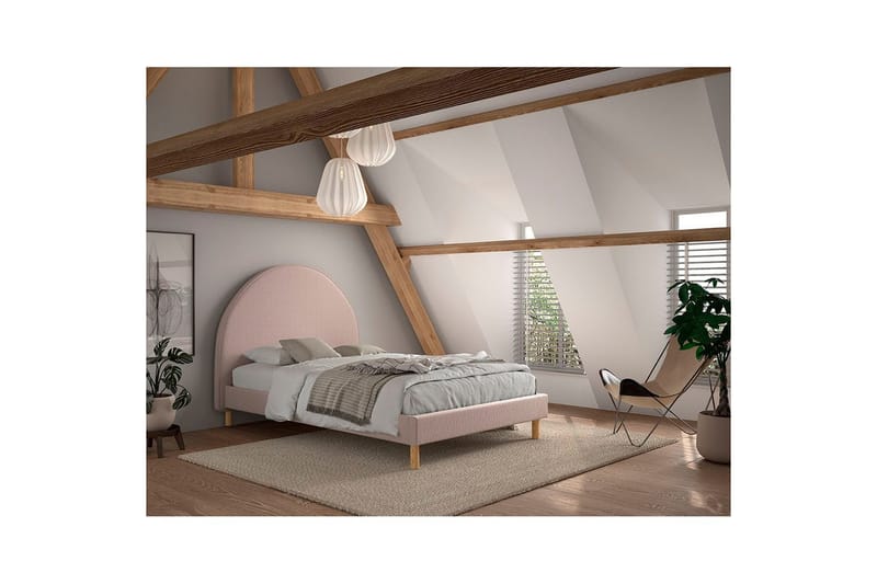Säng Moon Rosa, 140 x 200 cm - Rosa, 140 x 200 cm - Möbler - Säng - Sängram & sängstomme
