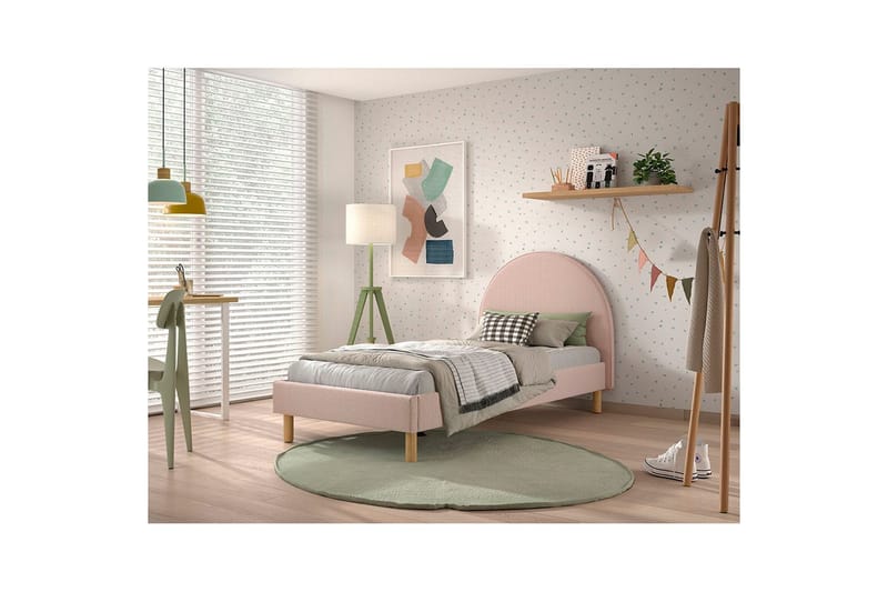 Säng Moon Rosa, 90 x 200 cm - Rosa, 90 x 200 cm - Möbler - Säng - Sängram & sängstomme