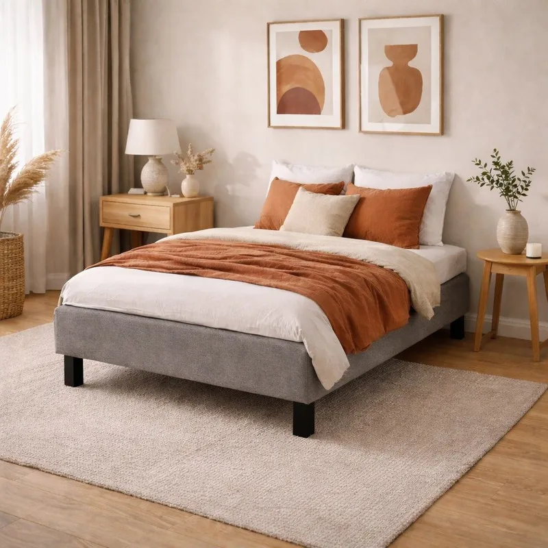 Säng Somnia Family Komplett Grå - 90x200 cm - Möbler - Säng - Enkelsäng