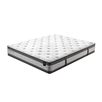 Säng Sugi med madrass Harmony Duo 160x200 cm - Grå - Möbler - Säng - Komplett sängpaket
