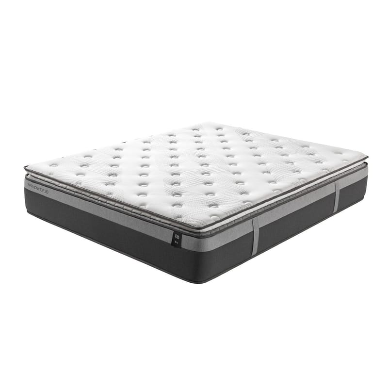 Säng Sugi med madrass Harmony Top 160x200 cm - Grå - Möbler - Säng - Komplett sängpaket