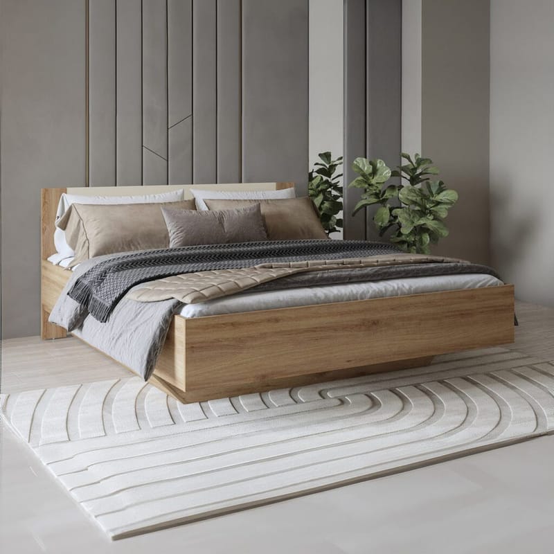 Säng Vertina med Gasfjäderförvaring - 160 cm - Möbler - Säng - Sängram & sängstomme