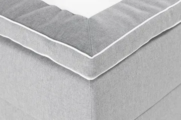 Alessia Komplett Sängpaket med Förvaring LED-belysning 180x200 cm - Grå - Möbler - Säng - Sängar med förvaring