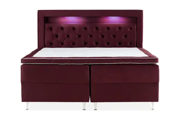 Alessia Komplett Sängpaket med Förvaring LED-belysning 180x200 cm