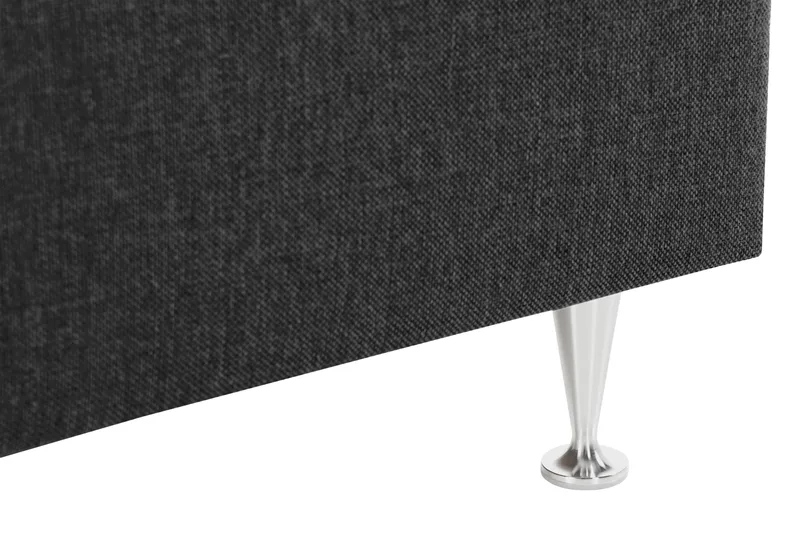 Alessia Komplett Sängpaket med Förvaring LED-belysning 180x200 cm - Svart - Möbler - Säng - Sängar med förvaring