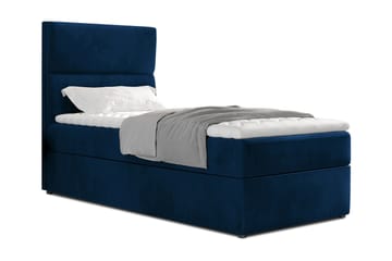 Arcore Förvaringssäng 90x200cm Vertikal Söm - Blå - Möbler - Säng - Sängar med förvaring