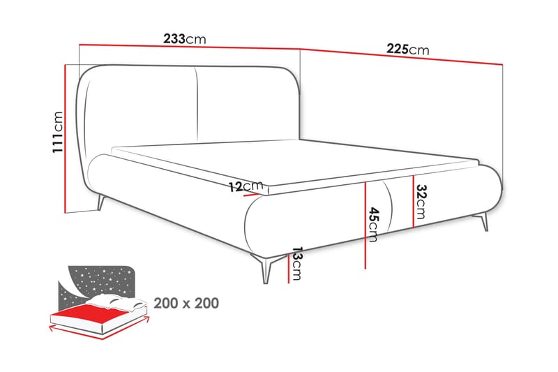 Arondel Förvaringssäng - Rosa - Möbler - Säng - Sängar med förvaring
