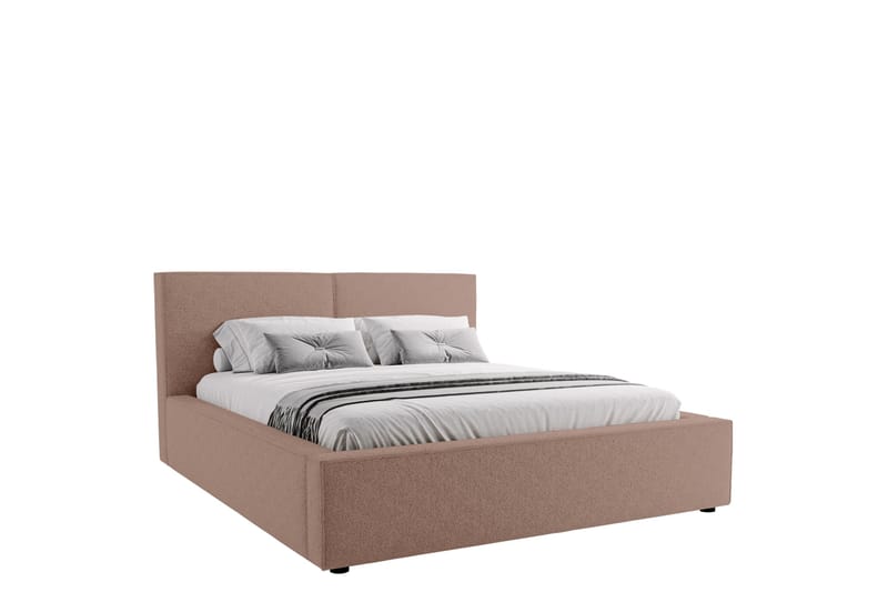 Bizantine Förvaringssäng 200x200 cm - Rosa - Möbler - Säng - Sängar med förvaring