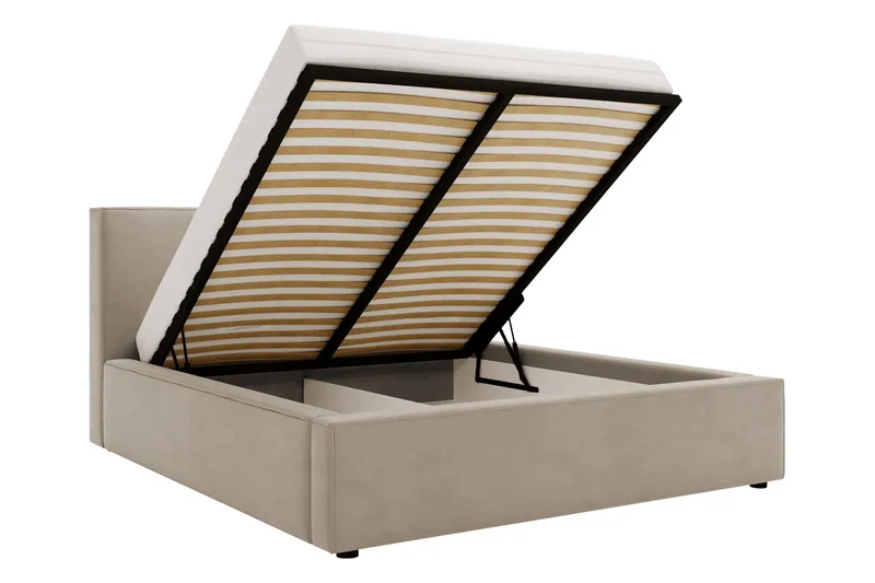 Bizantine Förvaringssäng 200x200 cm - Rosa - Möbler - Säng - Sängar med förvaring