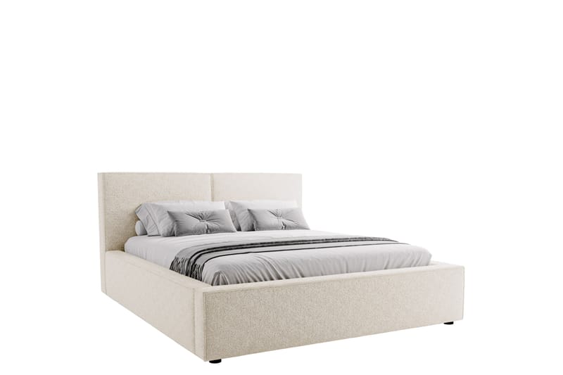 Bizantine Förvaringssäng 200x200 cm - Vit - Möbler - Säng - Sängar med förvaring