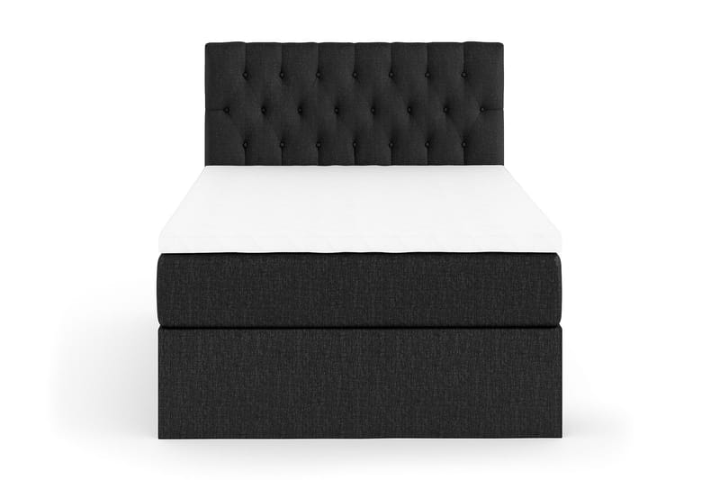 Boxy Box Bed 120x200 cm - Svart/Grå - Möbler - Säng - Komplett sängpaket