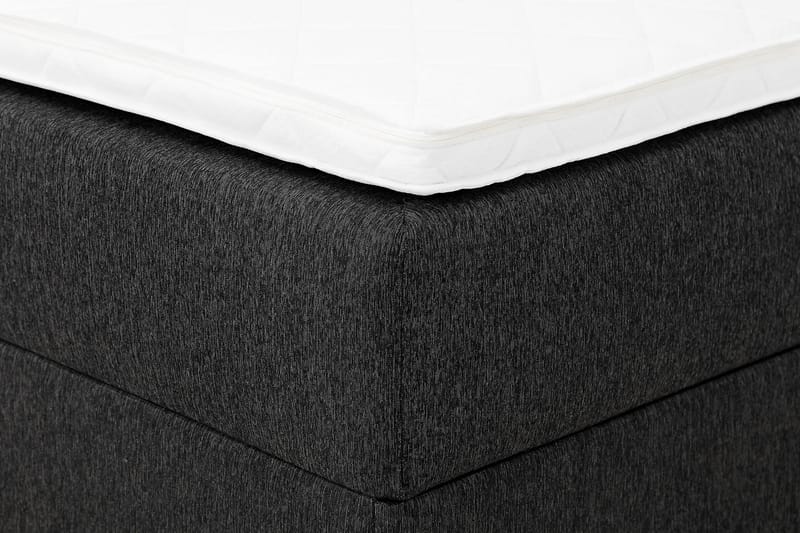 Boxy Box Bed 120x200 cm - Svart/Grå - Komplett sängpaket - Sängar med förvaring