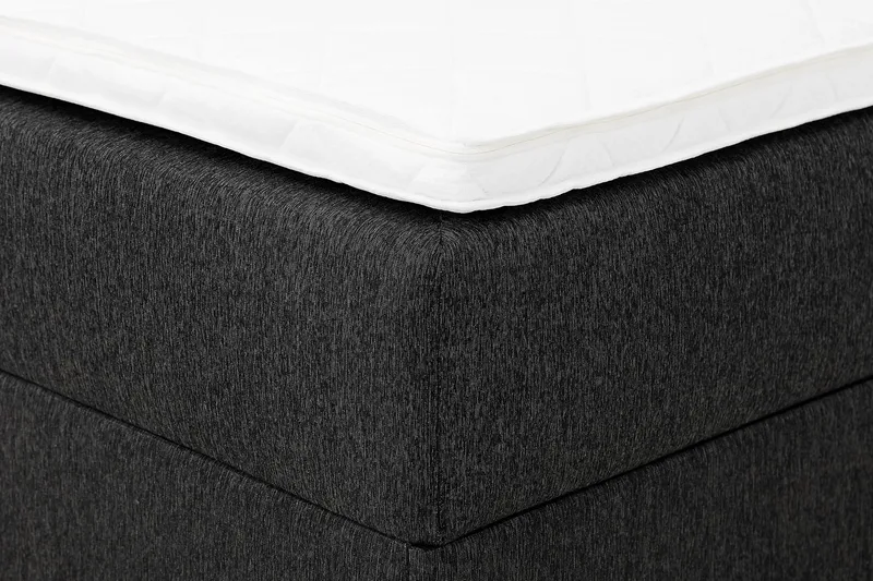 Boxy Box Bed 120x200 cm - Svart/Grå - Möbler - Säng - Komplett sängpaket