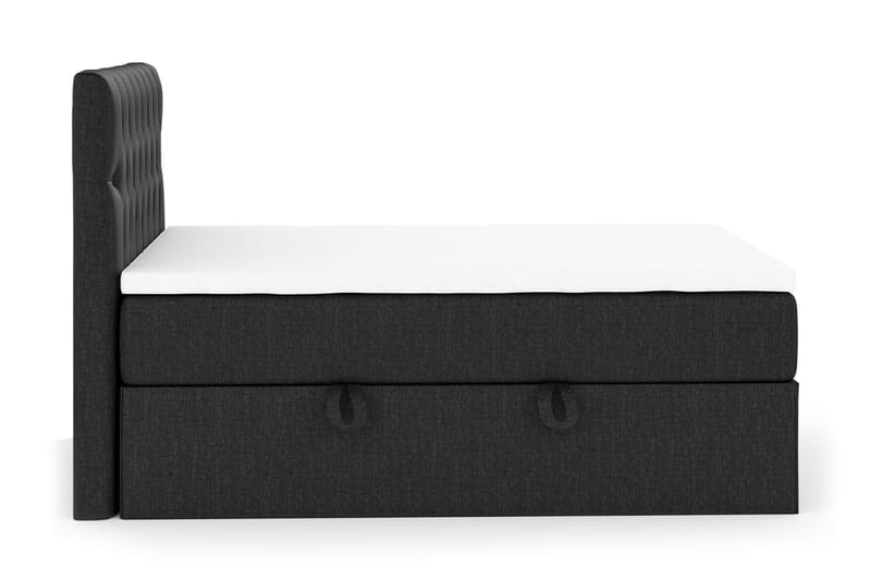 Boxy Komplett Sängpaket Box Bed 120x200 cm - Svart/Grå - Möbler - Säng - Komplett sängpaket