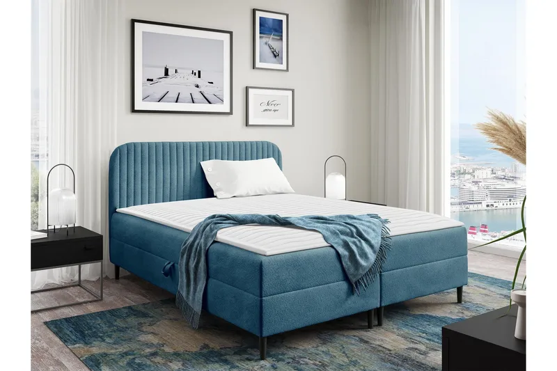 Celestine Förvaringssäng 180x200 cm - Blå - Möbler - Säng - Sängar med förvaring