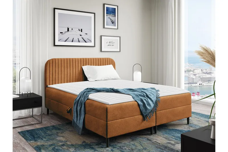 Celestine Förvaringssäng 180x200 cm - Orange - Möbler - Säng - Sängar med förvaring