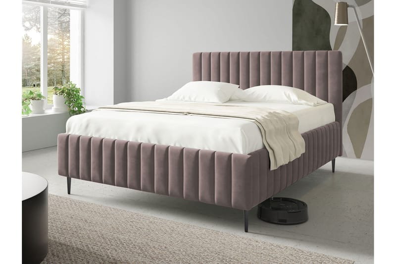 Desio Förvaringssäng 140x200 cm - Rosa - Möbler - Säng - Sängar med förvaring