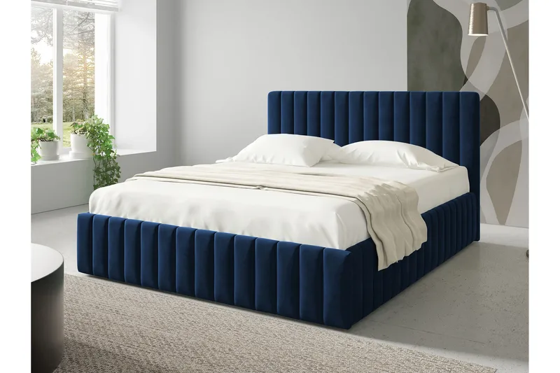 Desio Förvaringssäng 160x200 cm - Beige - Möbler - Säng - Sängar med förvaring