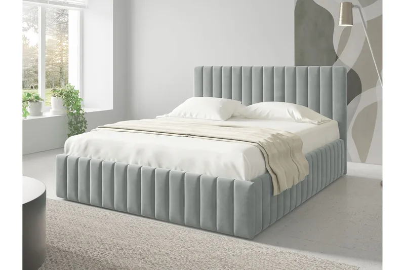 Desio Förvaringssäng 180x200 cm - Beige/Grå - Möbler - Säng - Sängar med förvaring