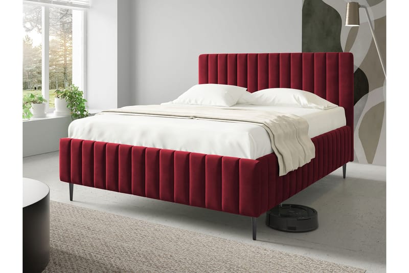 Desio Förvaringssäng 180x200 cm - Röd - Möbler - Säng - Sängar med förvaring