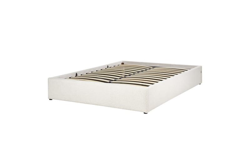 Dubbelsäng Dinan med lamellram Vit, 140x200 cm - Vit, 140x200 cm - Möbler - Säng - Sängar med förvaring