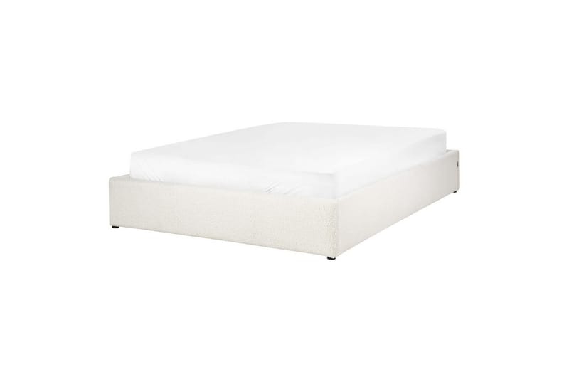Dubbelsäng Dinan med lamellram Vit, 140x200 cm - Vit, 140x200 cm - Möbler - Säng - Sängar med förvaring