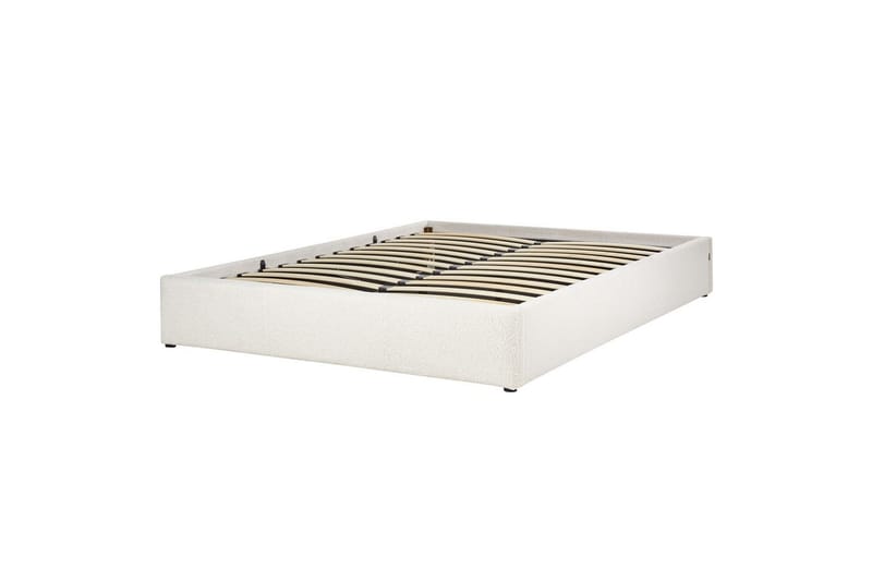 Dubbelsäng Dinan med lamellram Vit, 160x200 cm - Vit, 160x200 cm - Möbler - Säng - Sängar med förvaring
