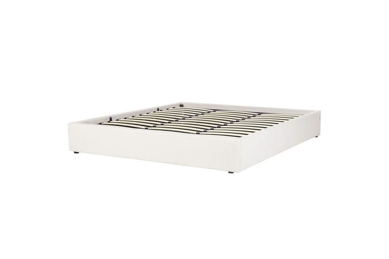 Dubbelsäng Dinan med lamellram Vit, 180x200 cm - Vit, 180x200 cm - Möbler - Säng - Sängar med förvaring