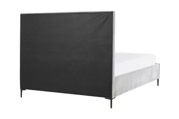 Dubbelsäng med förvaring 140x200 cm grå SEZANNE - Grå - Möbler - Säng - Sängar med förvaring