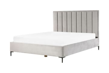 Dubbelsäng med förvaring 180x200 cm SEZANNE - Grå - Möbler - Säng - Sängar med förvaring