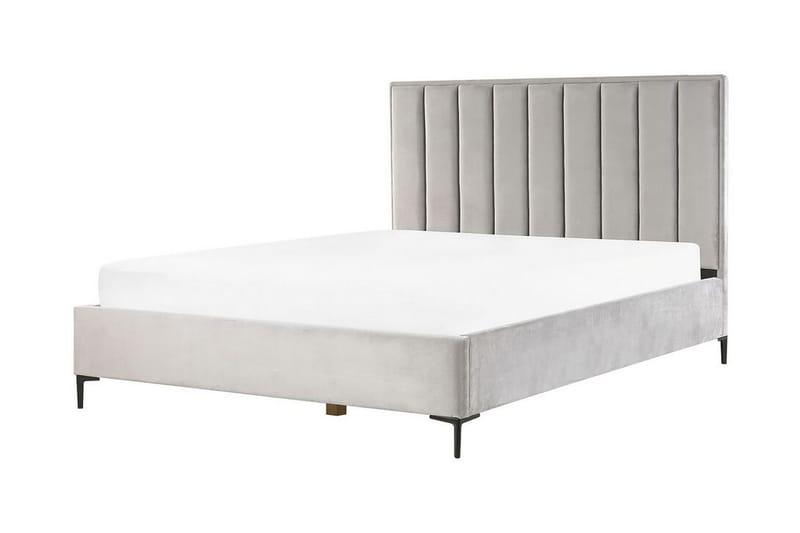 Dubbelsäng med förvaring 180x200 cm SEZANNE - Grå - Möbler - Säng - Sängar med förvaring