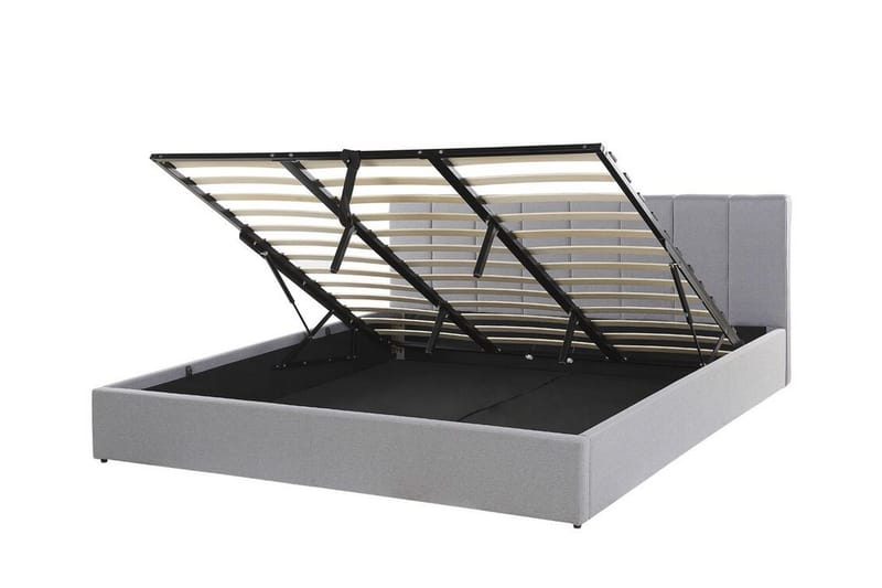 Dreuxa Förvaringssäng 180x200 cm - Ljusgrå - Möbler - Säng - Sängram & sängstomme