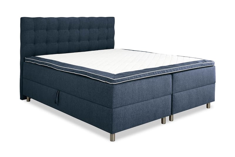 Montana Dubbelsäng med förvaring 160x200 cm - Mörkblå - Möbler - Säng - Komplett sängpaket